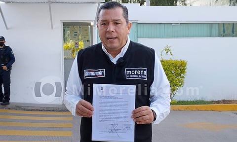 Barragán presenta solicitud para someterse a exámenes de control y confianza