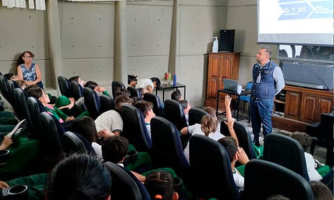 SSP lleva programa “Escuelas Comprometidas”, a estudiantes del Conservatorio de Las Rosas