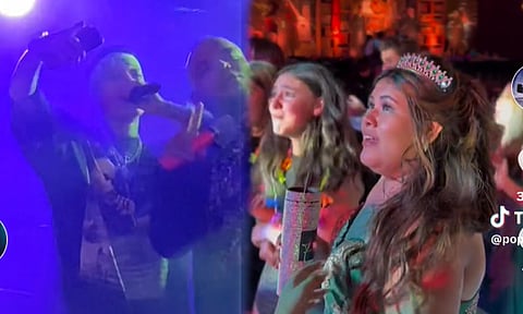 Santa Fe Klan sorprende a quinceañera y le canta "Las Mañanitas"