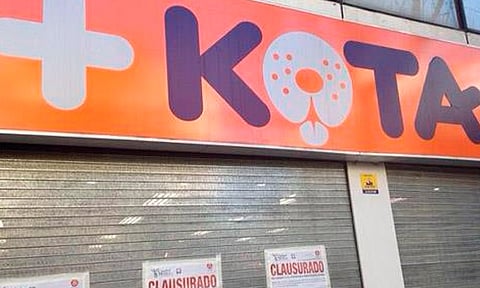 Tienda +kota es declarada en quiebra