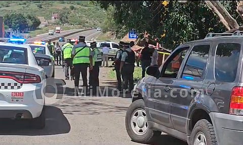 Mujer muere en accidente de la Morelia-Salamanca