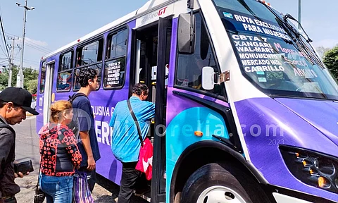 Morelia: aún por precisar, horarios y ruta de camiones exclusivos para mujeres
