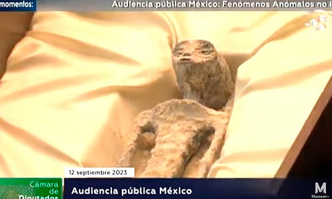 ¡Histórico! Realizan la 1ra audiencia ovni en el Congreso de México; muestran restos no humanos