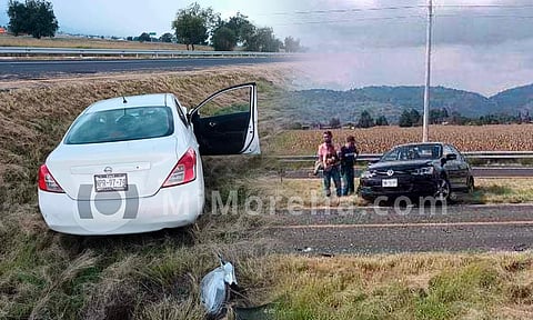 Choque en la Maravatío-Morelia deja 1 muerto y 2 heridos