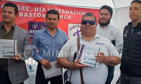 Lanzan piloto de guía "Ya te ví", para que personas ciegas usen el transporte público en Morelia