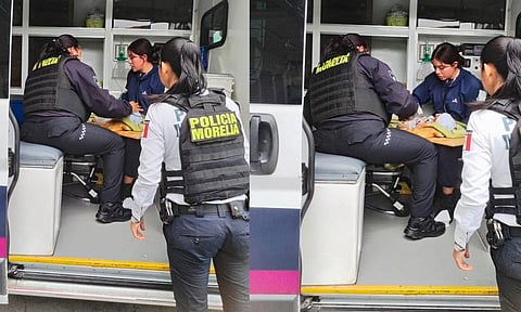 Policías de Morelia realizan RCP a bebé y lo salvan de morir