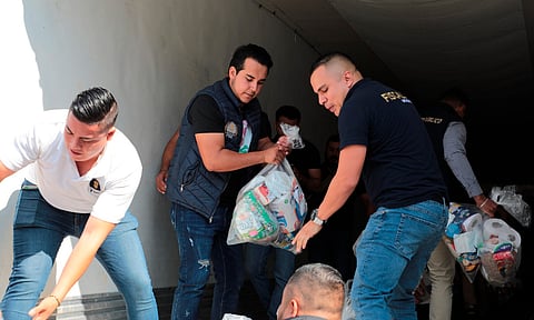 Recauda Fiscalía General 7 toneladas de víveres para damnificados de Guerrero por "Otis"