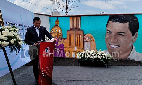 Rinden homenaje al exalcalde de Apatzingán, César Chávez Garibay