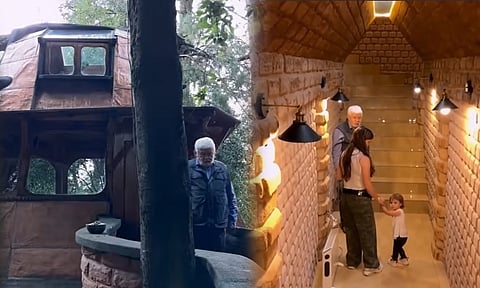 Así es la casa de Jaime Maussan: parece OVNI, tiene túneles y la rodea bosque