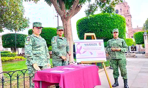 Participa Ejército Mexicano en el Día Internacional de la Lucha contra el Cáncer de Mama