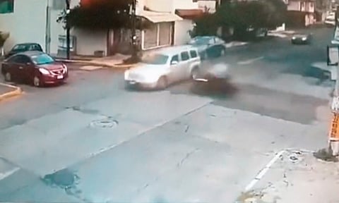 Difunden video de trágico accidente que dejó sin vida a motociclista en Morelia