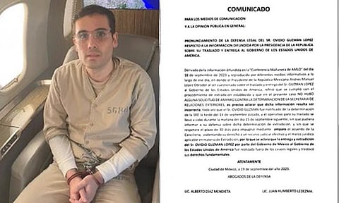 Defensa de Ovidio Guzmán pide mas tiempo para analizar pruebas en su contra