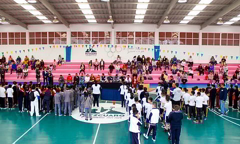 Inauguran los Juegos Deportivos Nivel Primaria en Pátzcuaro, Michoacán