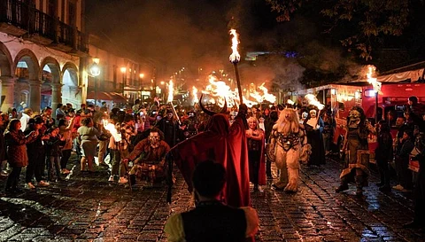 “La Marcha de las Bestias” se apoderó
de las calles de Pátzcuaro