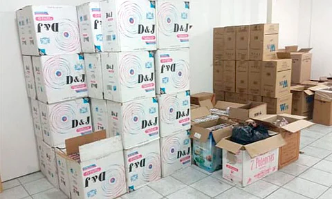 Tras cateo en Apatzingán, aseguran más de 40 mil cajetillas de cigarros apócrifos