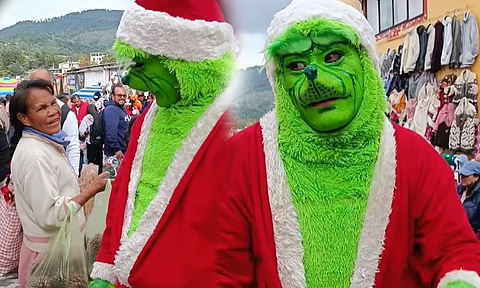 Doña pone en su lugar al Grinch más viral de Michoacán; "¡cállese!"