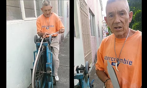 Piden trabajo para don Arturo, que afila cuchillos en Morelia