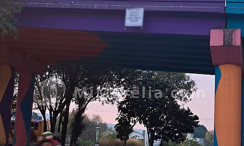 Aparece mensaje navideño en Tres Puentes, presuntamente de grupo delincuencial