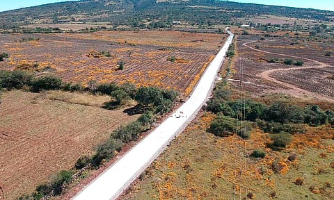 Al 70% pavimentación camino intermunicipal en región-Lerma Chapala: SCOP