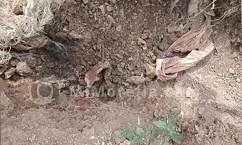 Familia escarba en su patio y descubre huesos humanos, en Michoacán