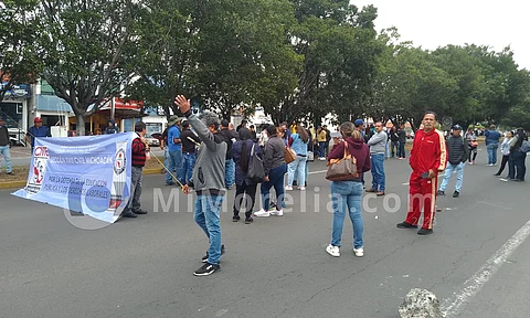 Caos vehicular, por manifestación de la CNTE en Morelia