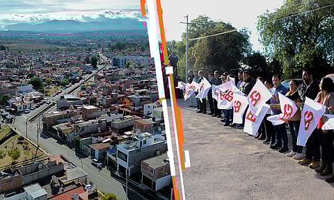 Bladimir González, en conjunto con el equipo del Gobierno de Tarímbaro, entregaron el reencarpetamiento de una vialidad en Metrópolis 2