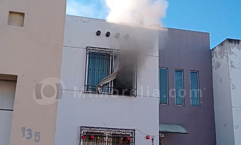 Se incendia casa en el fraccionamiento Bonanza de Morelia