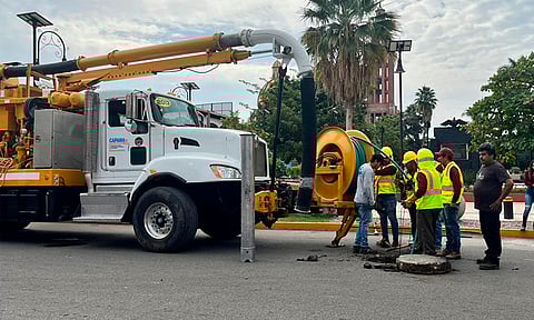 Con esto el Comité de Alcantarillado y Agua Potable podrá resolver el problema de taponamiento en las línea de drenajes.