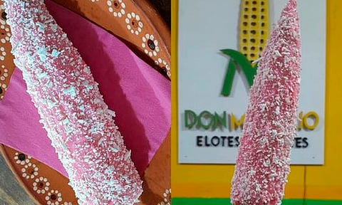 Venden elotes Coquette con todo y su moñito en Hidalgo