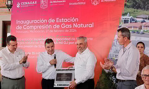 Reconoce ArcelorMittal respaldo de Bedolla en ampliación de estación de Cenagas