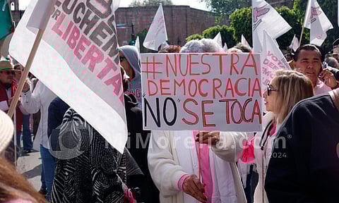 "Abrumadora", la participación en marcha "Por nuestra democracia": Alfonso Martínez