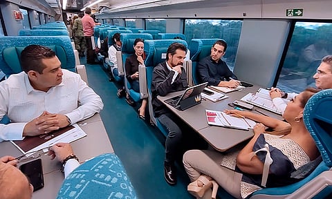 Zoé Robledo y gobernadora Mara Lezama se reúnen en Tren Maya para avanzar en el Plan IMSS-Bienestar