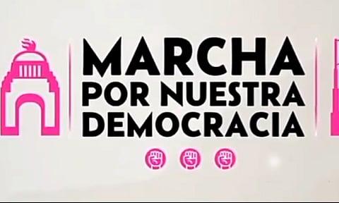 En Morelia Marcha por Nuestra Democracia se realizará este domingo a las 10:00 horas