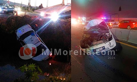 Se registran dos accidentes viales en Morelia; hay 2 heridos