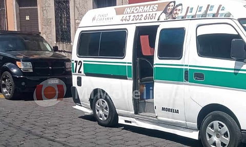 Chocan esta tarde en centro de Morelia