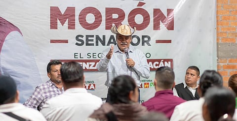 Defenderá Raúl Morón lucha por la democracia de las y los michoacanos