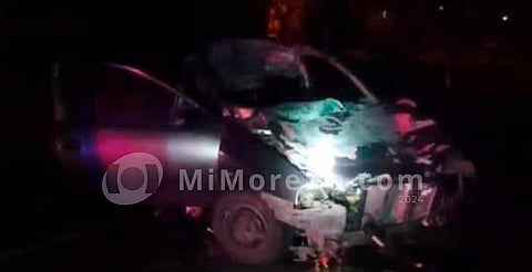 Michoacán: muere tras chocar contra un toro en carretera