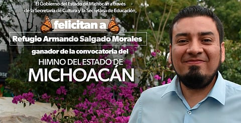 Gana Armando Salgado Morales certamen del Himno de Michoacán