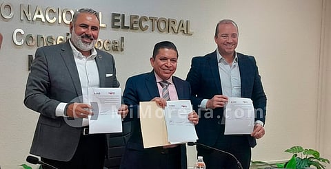 Empresarios e INE firman plan de trabajo para promover el voto