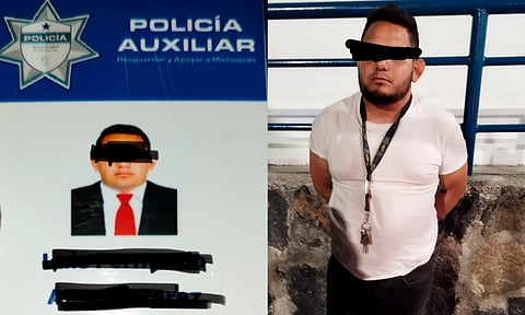 Morelia: detienen a supuesto policía auxiliar por asaltar a mano armada