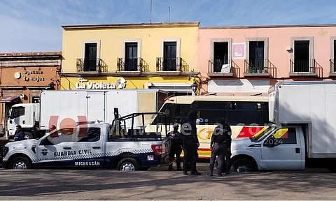 Se registra operativo policial en varios negocios de máquinas tragamonedas en Morelia