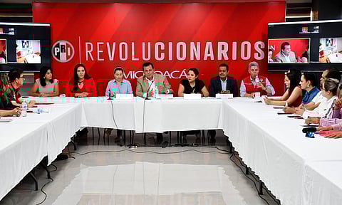 ”El PRI Michoacán honra su palabra empeñada de construir con PAN y PRD”: Memo Valencia