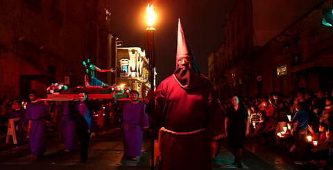 Los penitentes de Morelia, una tradición que recoge todo el misterio de la Semana Santa