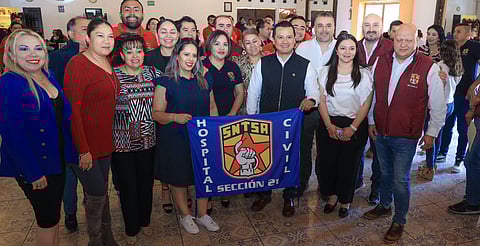 Trabajadores del Sector Salud respaldan a Torres Piña rumbo a transformación de Morelia