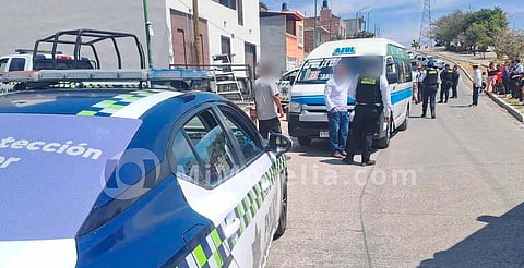 Queda detenido chofer de combi que atropelló a niña en Morelia