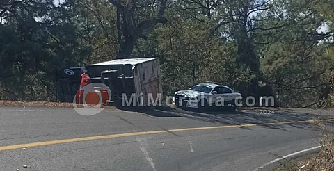 Se accidenta en la Quiroga-Zacapu