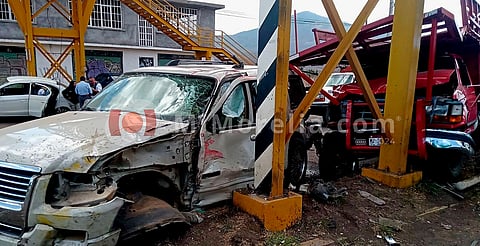 Se registra choque múltiple en la salida a Quiroga