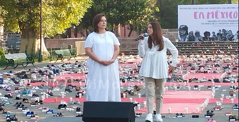 Morelia: encabeza Xóchitl Gálvez manifestación por niños asesinados y personas desaparecidas