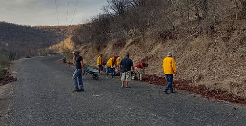 Brigadistas atienden 2 incendios forestales en Coalcomán-Chinicuila y Erongarícuaro