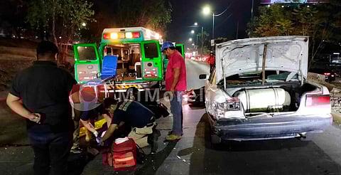 Se accidentan 2 motociclistas en el libramiento norte de Morelia